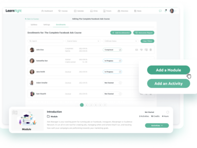 Screenshot of LearnRight