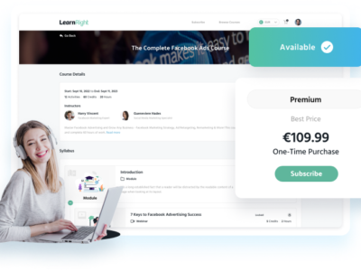 Screenshot of LearnRight