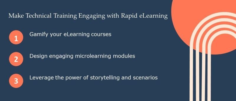 How to make technical training engaging with rapid eLearning.