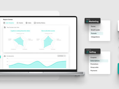 Screenshot of LearnWorlds LMS