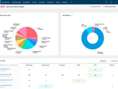Screenshot of Zoho Recruit