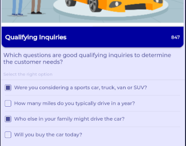 Screenshot of Knowledge Gym