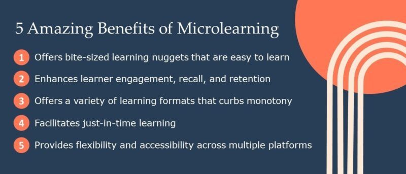 Benefits of microlearning