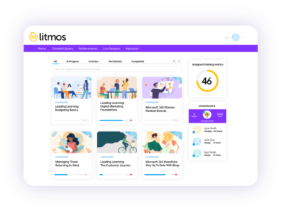 Screenshot of Litmos