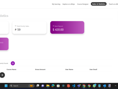 Screenshot of Instructor