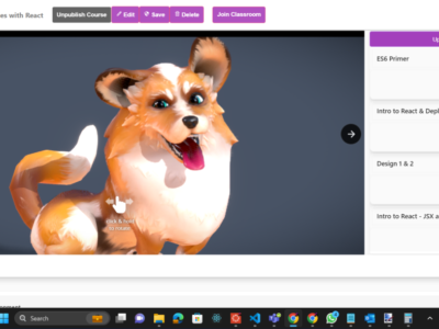 Screenshot of Instructor