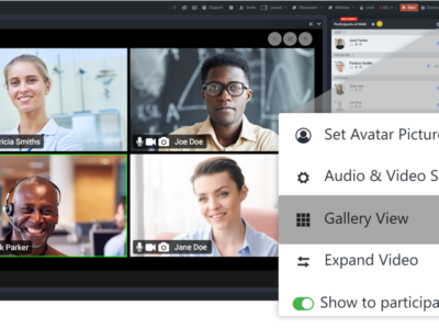 Screenshot of LiveWebinar
