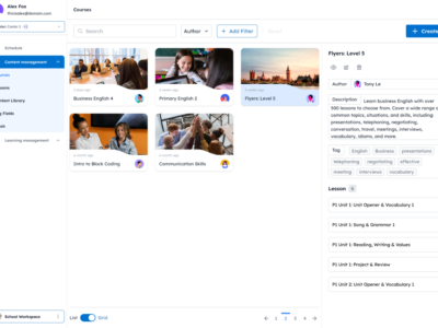 Screenshot of LearningOS
