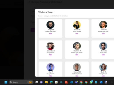 Screenshot of Instructor