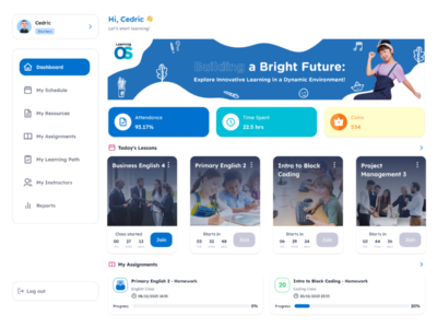 Screenshot of LearningOS