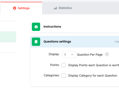 Screenshot of ClassMarker