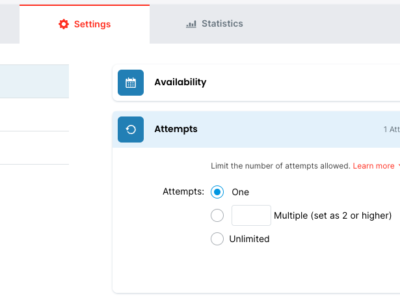Screenshot of ClassMarker