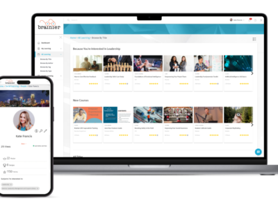 Screenshot of The Brainier LMS