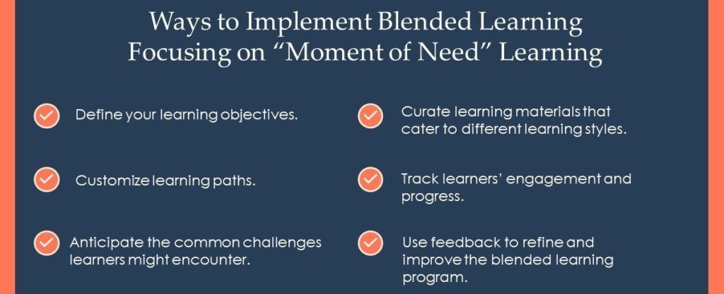 Moment-Of-Need Learning For Effective Blended Learning - eLearning Industry