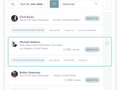 Screenshot of TalentDesk