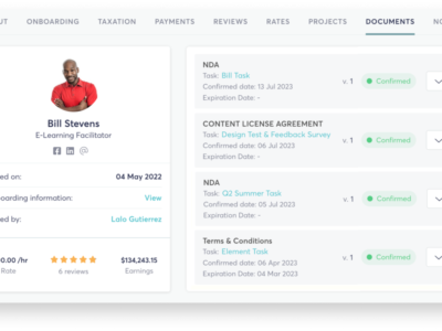 Screenshot of TalentDesk