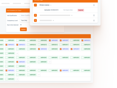 Screenshot of aXcelerate LMS