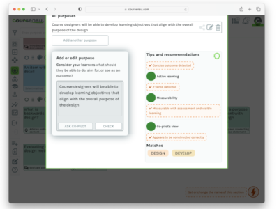 Screenshot of Coursensu