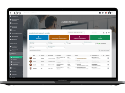 Screenshot of Lära LMS