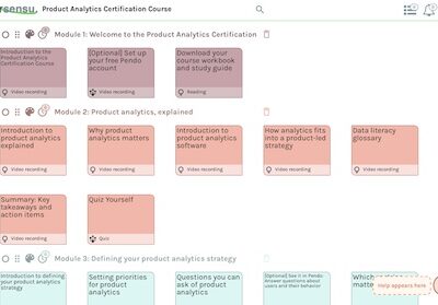 Screenshot of Coursensu