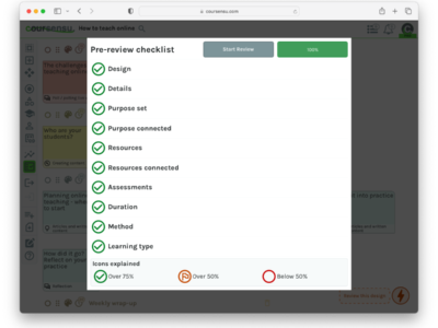 Screenshot of Coursensu