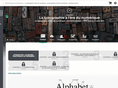 Screenshot of Lära LMS
