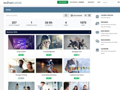 Screenshot of Learner Bubble