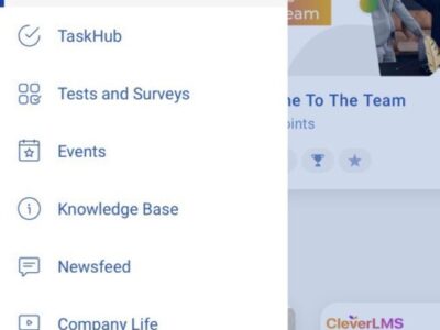 Screenshot of CleverLMS
