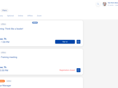 Screenshot of CleverLMS