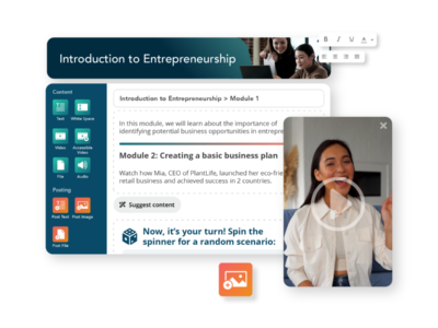 Screenshot of OpenLearning