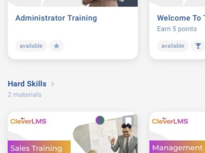 Screenshot of CleverLMS