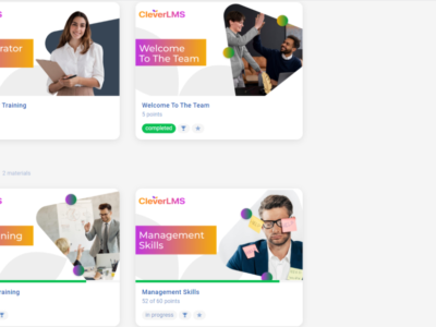 Screenshot of CleverLMS