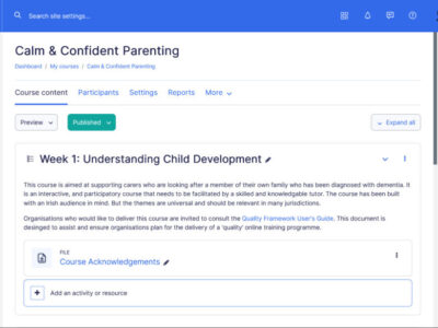 Screenshot of ScholarLMS