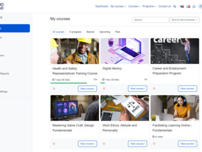 Screenshot of ScholarLMS