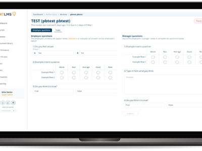 Screenshot of Expert LMS