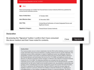 Screenshot of Skypiom Compliance