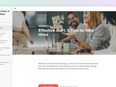 Screenshot of iSpring LMS - Onboarding