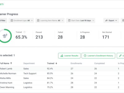 Screenshot of iSpring LMS - Onboarding