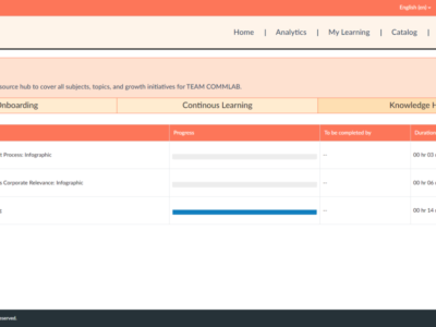 Screenshot of EffectusLMS