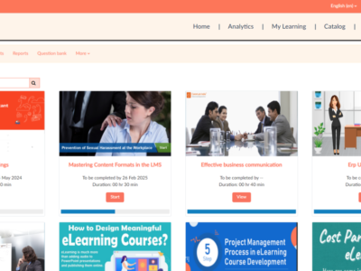 Screenshot of EffectusLMS