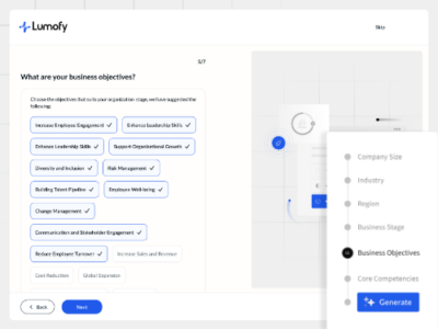 Screenshot of Lumofy