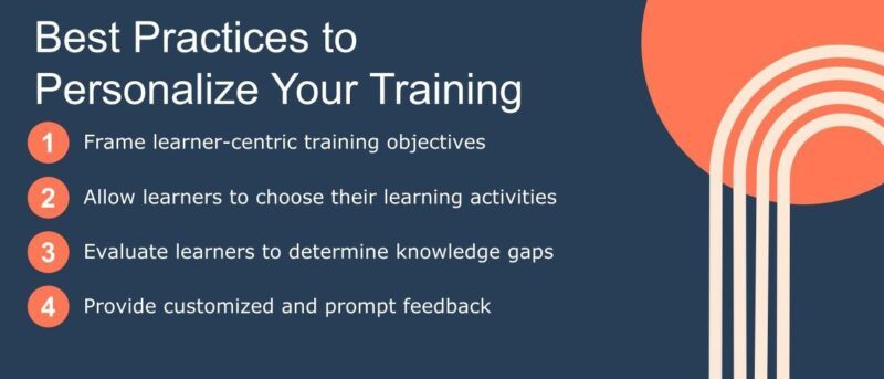 Best practices to personalize your training