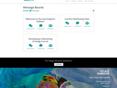Screenshot of LearningCart