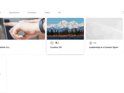 Screenshot of Continu