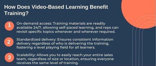 How does video-based learning benefit training?