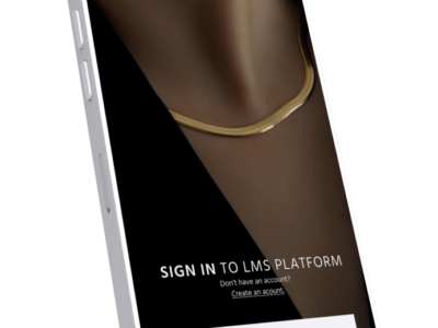 Screenshot of Learning LAB Retail LMS