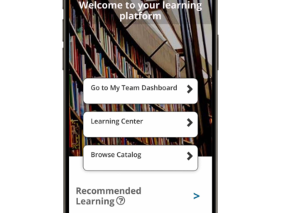 Screenshot of TopClass LMS
