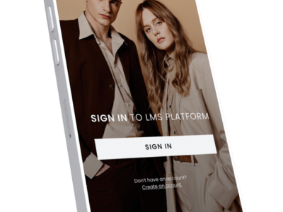 Screenshot of Learning LAB Retail LMS