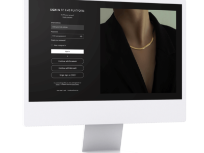 Screenshot of Learning LAB Retail LMS