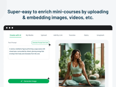 Screenshot of Mini Course Generator